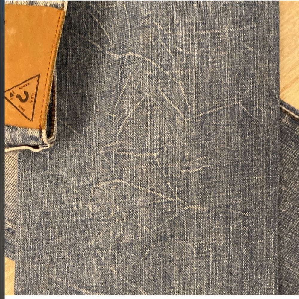 MEN-GUESS Men's Blue Jeans slim straight 32x30 - Picture 8 of 8